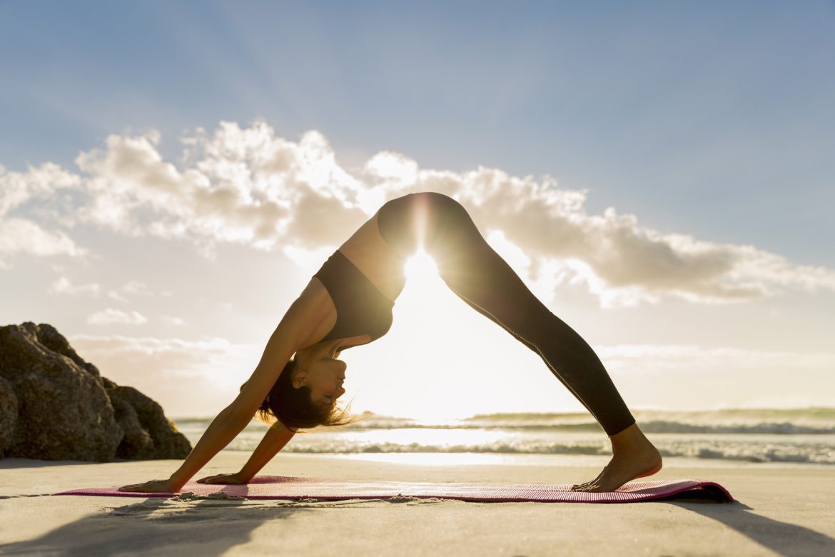 yoga sur la plage